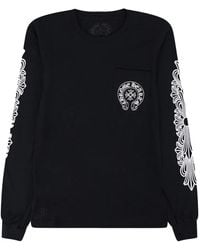 Chrome Hearts - Horseshoe-Logo Long-Sleeve T-Shirt - Lyst