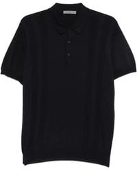 Corneliani - Pointelle-Knit Short-Sleeve Polo Shirt - Lyst