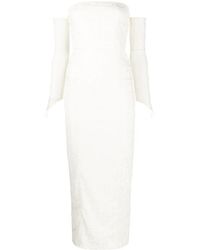ROTATE BIRGER CHRISTENSEN - Strickkleid Aus Monogramm-Jacquard - Lyst
