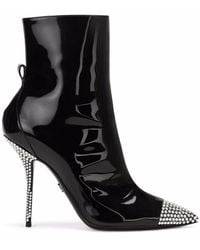 Dolce & Gabbana - Crystal-embellished Ankle Boots - Lyst