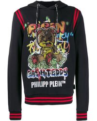 Philipp Plein Sudadera Cash Teddy con capucha - Negro
