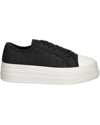 ARMANI EXCHANGE - Logo-Pattern Platform Sneakers - Lyst