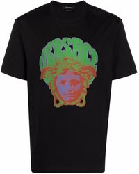 Versace Silk Medusa Music Print Informal Shirt for Men | Lyst