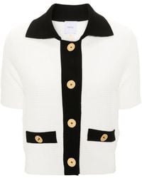 Patou - Cropped-Cardigan in 3D-Strick - Lyst