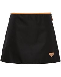 Prada - Minifalda Re-Nylon - Lyst