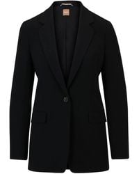 BOSS - Blazer Met Enkele Rij Knopen - Lyst