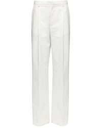 MM6 by Maison Margiela - Pleated Tailored Trousers - Lyst