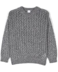 Eleventy - Open-Knit Sweater - Lyst