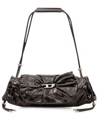 DIESEL - Scrunch Leather Shoulder Bag - Lyst