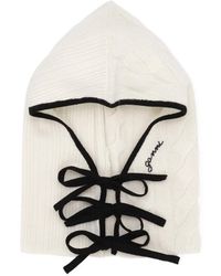 Ganni - Cable-Knit Balaclava - Lyst
