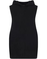 Rick Owens - Sleeveless Hooded Sweater - Lyst