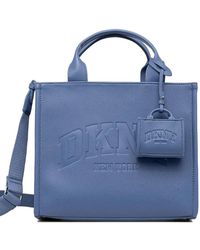 DKNY - Logo-Embossed Charm Tote Bag - Lyst