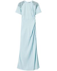 Twinset - Embroidered Twill Dress - Lyst