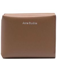 Acne Studios - Grained-effect Trifold Wallet - Lyst