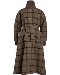 Patou - Mantel Mit Bindegürtel - Lyst