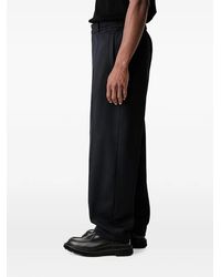 Fred Perry - Embroidered-Logo Wide-Leg Trousers - Lyst