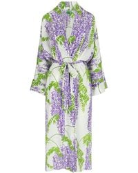 BERNADETTE - Floral-print Silk Wrap Dress - Lyst