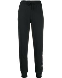 Champion Pantalon de jogging à logo contrastant - Noir