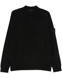 Stone Island - Ghost Long-Sleeve Polo Shirt - Lyst