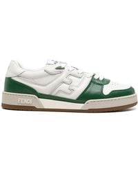 Fendi - Match Leather Sneaker - Lyst