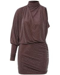 Alexandre Vauthier - Robe Courte À Ornements Strassés - Lyst