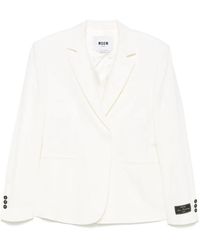 MSGM - Double-Breasted Blazer - Lyst