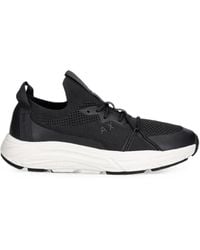 ARMANI EXCHANGE - Logo-Print Mesh-Knit Sneakers - Lyst
