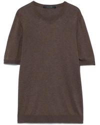 Tagliatore - Zijden T-Shirt - Lyst