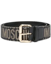 Moschino - Logo-jacquard Buckle Belt - Lyst
