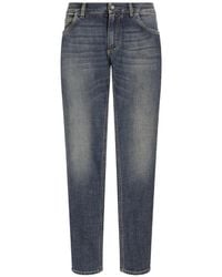 Dolce & Gabbana - Regular-Fit Wash Stretch Jeans - Lyst