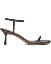 12 STOREEZ - 60Mm Ankle-Strap Leather Sandals - Lyst