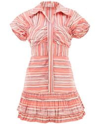 Alexis - Robe Rayée Lara À Volants - Lyst