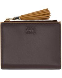 Miu Miu - Tassel-Detail Bi-Fold Wallet - Lyst