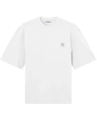 Stone Island - 2100030 Combed Organic Cotton Jersey T-Shirt - Lyst
