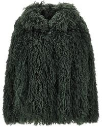 Emporio Armani - Parka À En Fourrure Artificielle - Lyst