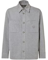 Fendi - Embroidery Denim Shirt - Lyst