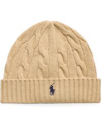 Polo Ralph Lauren - Cable-Knit Wool-Cashmere Beanie - Lyst