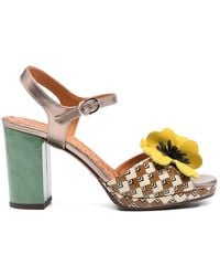 Chie Mihara - Parlota Floral Leather Pumps - Lyst