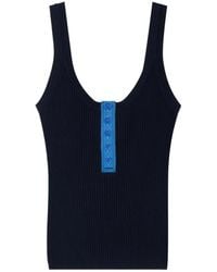 Sandro - Gerippter Pullover Mit Kontrastblende - Lyst