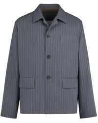 Tod's - Pinstripe-Pattern Flap-Pocket Jacket - Lyst