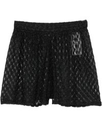 Missoni - Short Métallisé En Crochet - Lyst