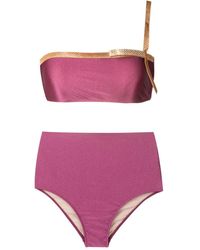 Adriana Degreas - Set bikini a fascia con fiocco - Lyst