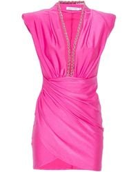 Amen - Chain-Link Draped Mini Dress - Lyst