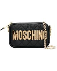 Moschino - Borsa A Spalla Trapuntata Con Applicazione - Lyst
