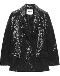 MSGM - Blazer Verfraaid Met Pailletten - Lyst