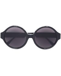 Vera Wang Oversized Round Sunglasses - Black