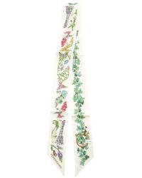 Ferragamo - Eden Shoes Print Silk Scarf - Lyst