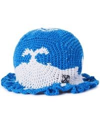 Off-White c/o Virgil Abloh - Crochet Bucket Hat - Lyst
