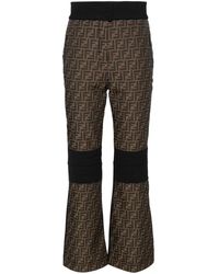 Fendi - Pantalones de esquí FF con paneles en jacquard - Lyst