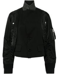 Sacai - Panelled Bomber Jacket - Lyst